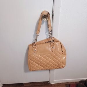 Max Yellow Quilted Shoulder Bag With Cheeto Print